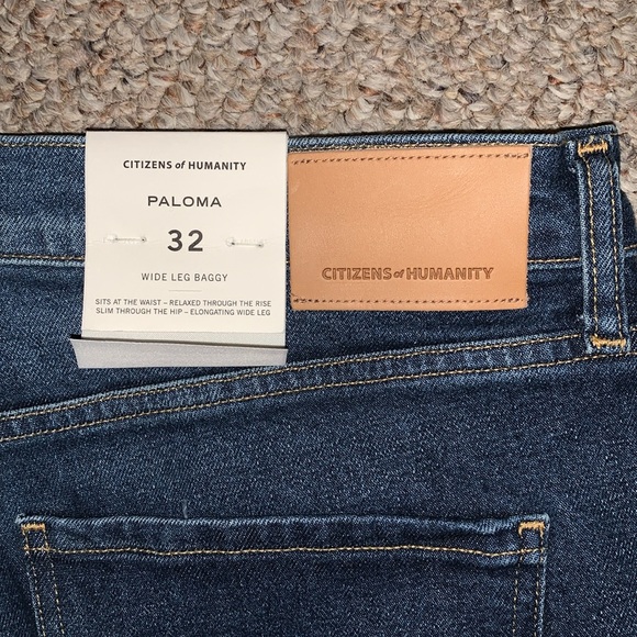 Citizens of Humanity Paloma Wide Leg Baggy High Rise Jeans in Everdeen - Picture 12 of 14